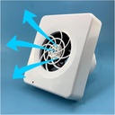 ventilation fan Small Wall-through Duct Exhaust Fan Wall-mounted Bathroom Mute Exhaust Ventilation Fan Direct Current Frequency Conversion Wall Ventilation Fan, 3W vent,Exhaust type,Exhaust type