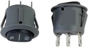 Black Manual Toggle Switch for Hurom Juicer Machine, 1-way, Flush Mount, Push Button Actuator
