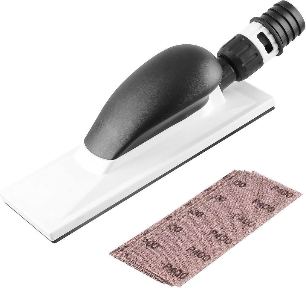 Hand Sanding Block,2.75" x 8"Hand Dust Extraction Sanding Grinding Sponge Block,Dust-Free Sanding Multi Holes for Wood Polishing Car Repair Household Cleaning