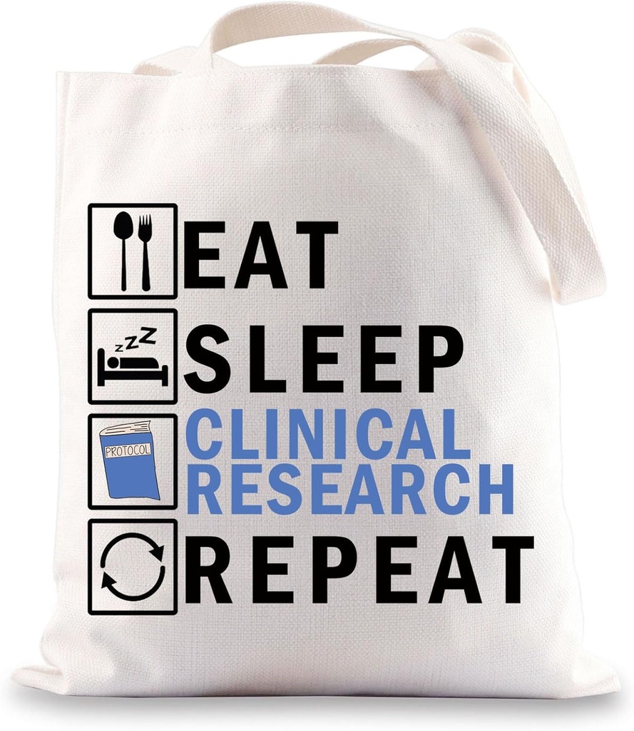 JNIAP Clinical Research Tote Bag Clinical Research Coordinator Gifts Clinical Research Nurse Assistant Gifts