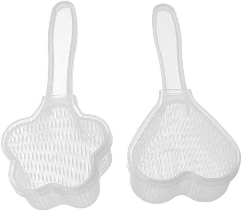 Luxshiny 2pcs Heart-shaped Onigiri Molds Food-grade Rice for Sushi and Rice Easy to Convenient for Lunch Boxes and Picnics