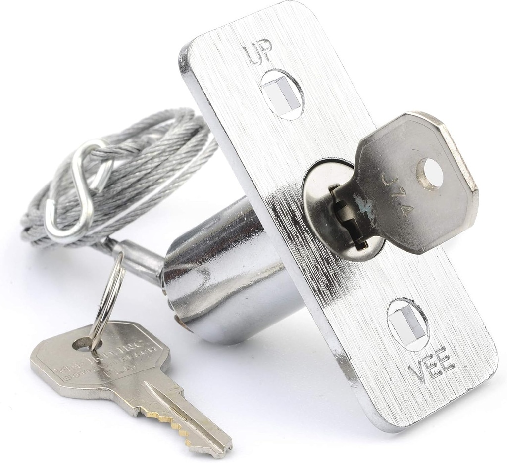 Genie GEN37374R Universal Garage Door Emergency Release Kit, one Size, Metallic