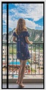 WochiTV Reversible Screen Door Mesh Fits Door Size 34 x 80, Left Right Side Opening Magntic Screen Door Screen Size 36" x 82", Top Anti-Tearing Mesh Net Curtain with Magnet