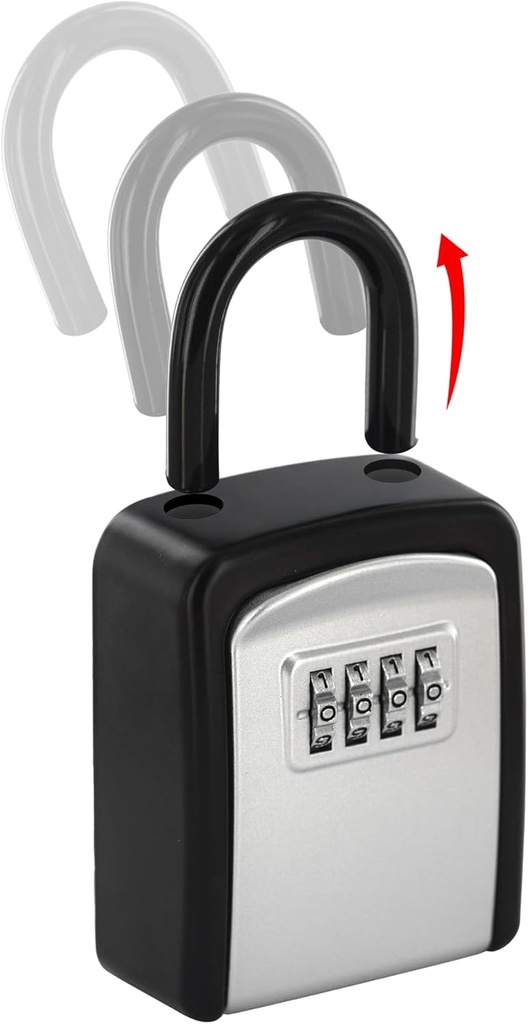 THIRARD Key Lock Box – Portable & Wall-Mounted Key Safe, Weatherproof & Secure Combination Lockbox, Heavy-Duty Key Storage for Home, Airbnb, Rentals, Office, and Emergency Access