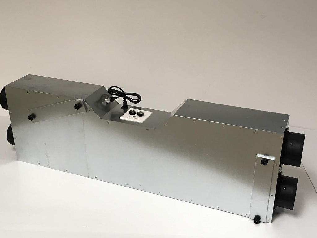 BPE XE MIR 400i ERV Separate Inline 541 to 464 cfm @ 0.25" wc fans with speed controls, 91.5% thermal efficiency. Plug in separate fans and single power cord and add duct work.