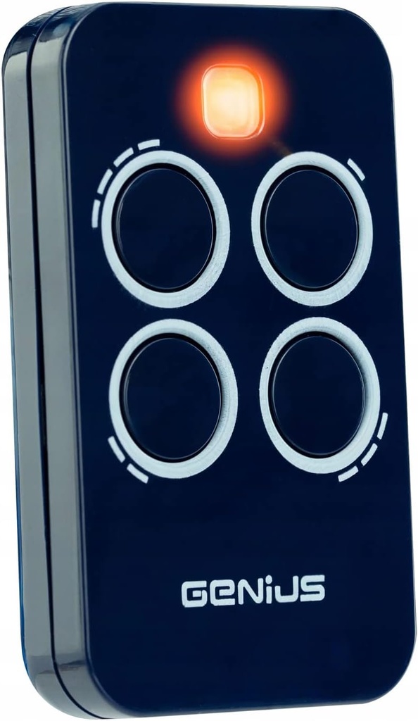 L.A. Ornamental Genius Echo TX4 RC 433 MHz Remote Control Transmitter Garage Door Openers, Blue