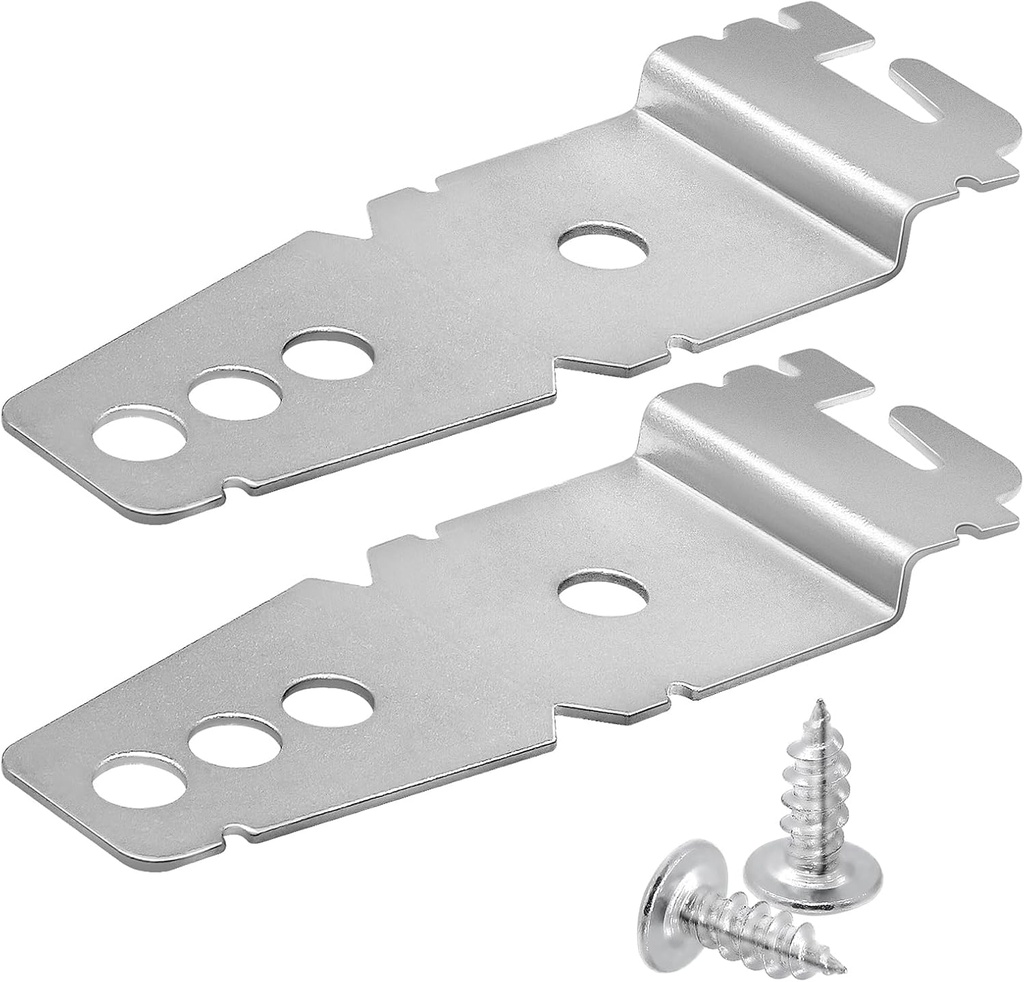 2 Pack 8269145 Dishwasher Mounting Bracket with Screws - Fit for Whirlpool Kenmore Kitchen-Aid Dishwasher, Replace WP8269145 WP8269145VP Undercounter Dishwasher Bracket 365 Days Warranty by Beaquicy