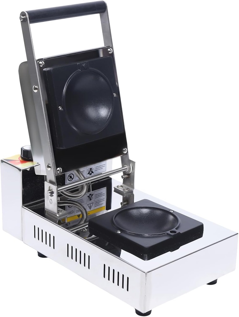 Burger Maker, Ice cream Burger Maker, 1000KW Waffle Maker, Stainless Steel Hamburger Waffle Maker Sandwich Press, Household Or Commercial, 110V, 7.87 * 13.8 * 14.96in