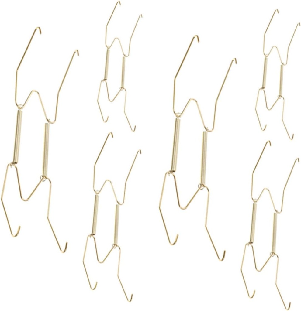 OUNONA Robust Metal Plate Hangers for Wall Display Plate Rack Holder in Multiple Sizes
