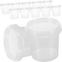 LIFKOME Dividual Cupcake Boxes Ice Cream Storage Containers Plastic Buckets Lids