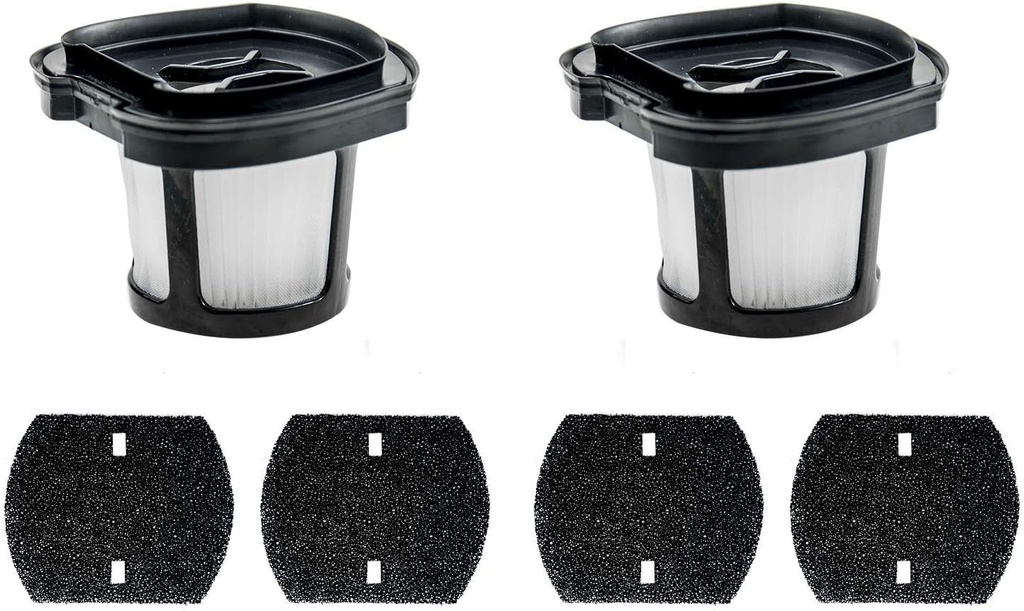 2579 Vacuum Replacement Filters Compatible with Bissell Pet Hair Eraser 2390A 2389 & AutoMate 2284W Lithium Ion Cordless Hand Vacuum,Compare to Part # 1614212, 1614203 & 1614204