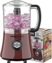 Electric Vegetable Chopper & Food Processor, 3 Cup Capacity, For Mincing, Emulsify and Puree (Burgundy)