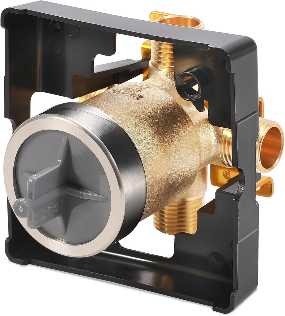 R10000-UNBX Universal Shower Valve Body Replacement Delta Faucet R10000 UNBX MultiChoice Bathtub and Shower Valve Body for Tub Faucet Trim Kits, Fits Single or Dual Function Delta Faucet Trim Set