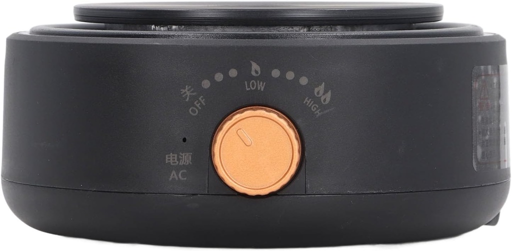 gernie Electric Hot Plate, Countertop Single Burner US Plug 110V Safe 360 Deg Heating for Dorm (Black), gerniefnqr1hus7e-13