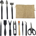 13Pcs Succulent Tools Set Mini Garden Tools Kit for Indoor Bonsai Cactus Care with Pruning Shears Scissors Transplanting Tools for Houseplant