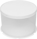 Zerodeko 2pcs Round Cake Packing Box Transparent Dessert Container for Cakes Food Storage and Party Favors Lightweight and Design for and Observation