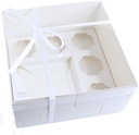 10 pack- Bento Box, Cupcake and cake box, 5 cupcake cavity space and 1 4-5in cake slot