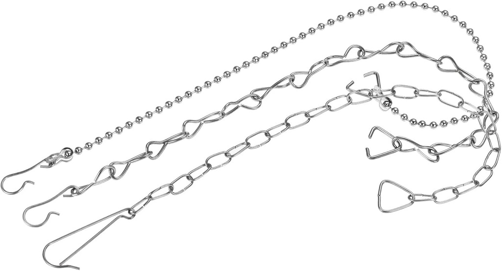 MECCANIXITY Toilet Flapper Chain, 22cm 26cm 3 Styles Toilet Handle Lever Lift Flush Replacement, 304 Stainless Steel 1 Set