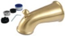 Kingston Brass K1275A7 6 in. Universal Tub Spout with Diverter, Brushed Brass