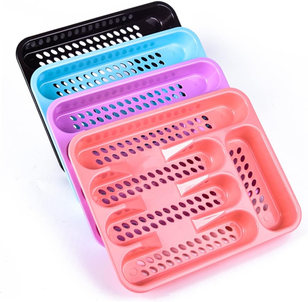 Tableware Sorting Box Drain Plate for Tableware Heavy Duty Storage Rack Material Random Color
