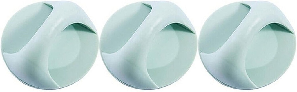 INLIMA Door Handle 3pcs Glass Window Sliding Door Strong and Seamless Adhesive Auxiliary Handle Household Refrigerator Cabinet Suction Cup Handle (Color : Blue)