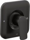 Moen T2811BL Rizon Posi-Temp Pressure Balancing Modern Shower Trim Kit, Valve Required, Matte Black