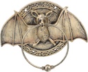 TEHAUX Bat Shape Antique Classical Knocker for Villa Doors Elegant Front Door Decor Functional and Stylish Doorbell Alternative Easy Installation