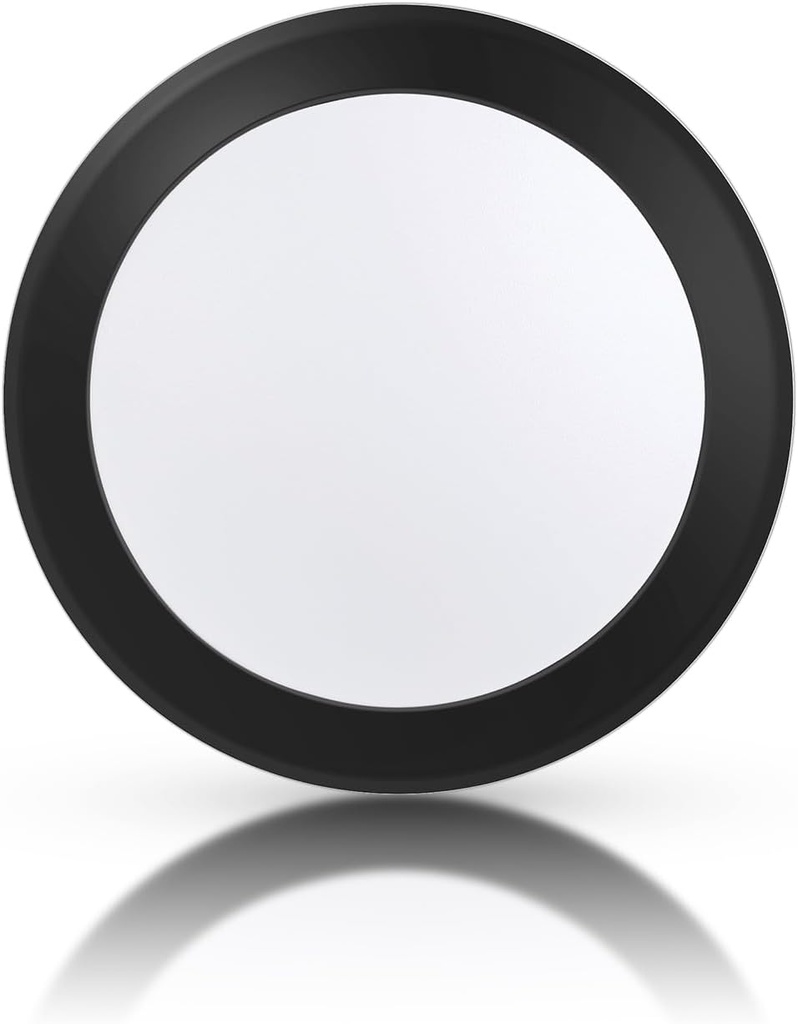 ECOELER 6 Inch Black LED Disk Lights, Dimmable Surface Mount/Recessed Ceiling Downlight, 16.5W 1100Lm 5000K Daylight, Low Profile Ceiling Can Light for Hallway, Bathment, Kitchens, ETL Listed