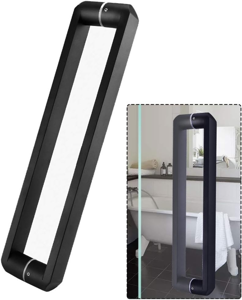 Door Pull，Shower Door Handle for Glass Door, Stainless Steel Matte Black Bathroom Hardware Door Handle Sets, Kitchen Hotels Bath Safety Grab Bar Push and Pull Handle (Color : Hole to hole 800mm) ( Col