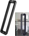 Door Pull，Shower Door Handle for Glass Door, Stainless Steel Matte Black Bathroom Hardware Door Handle Sets, Kitchen Hotels Bath Safety Grab Bar Push and Pull Handle (Color : Hole to hole 800mm) ( Col