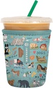 Sok It JavaSok Iced Coffee & Cold Soda Insulated Neoprene Cup Sleeve (Dog Days Forever, Small: 16-20oz)