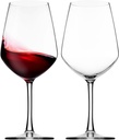 Wine Glasses, Italian Red Wine Glasses Set, 18oz Clear Wine Glasses, Wine Glass Cups, Set of 2 - Made In Italy
