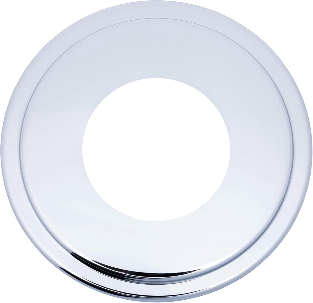 The Can Converter Ceiling Medallion for Recessed Can Light – Home Improvement Decorative Steel Goof Ring & Cover Plate for 4’’, 5’’ & 6″ Cans, Small Ceiling Medallion for Chandeliers, Polished Chrome