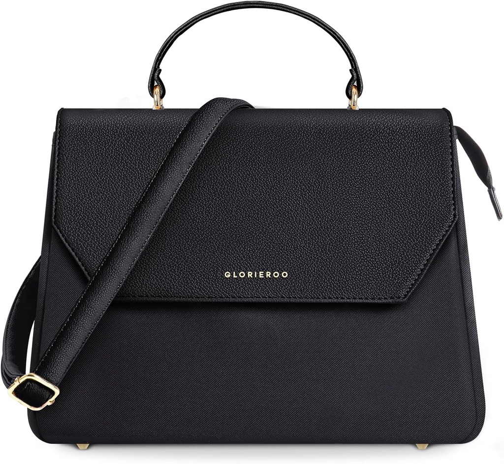 Lunch Box Tote Women - Fashion Stylish Vegan Leather Insulated Lunch Bag with Removable Strap for Work - Teacher Mothers Day Christmas Gifts for Women