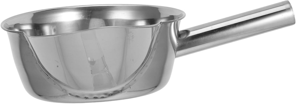 GLEAVI Stainless Steel Popcorn Scoop Metal Scraper Spoon for French Fries and Snacks Commercial Kitchen Serving Scoop Handle for Ice Candy and Grain