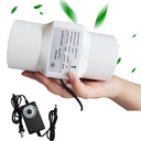 3Inches 18W Exhaust Ventilation Fan 75mm Inline Duct Fan 67CFM Ventilation Exhaust Booster for Basements Bathrooms Kitchens Workshops (Color : Adjustable Speed)