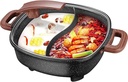 Mandarin Duck Electric Pot, Easy To Clean, 1500W,Household Multifunctional 6L Wheat Rice Stone Non-Stick Electric Hot Pot, Three-Level Firepower Adjustment