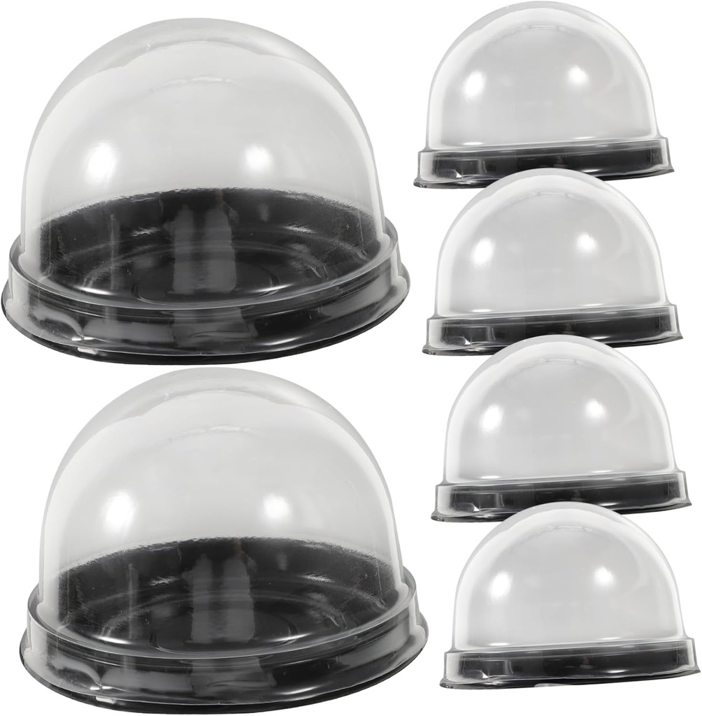 Cabilock 50pcs Cake Boxes Compact Packaging Containers Mousse Boxes Window Party Food Containers