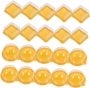 100Pcs Egg Yolk Puff Food Containers Baking Packing Boxes for Cupcakes and Pastries Material Secure Sealing for Weddings and Special