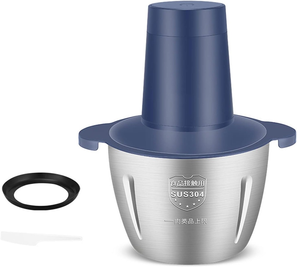 300W Electric Meat Grinder, with Stainless Steel Stir Bowl, with Non-Slip Base, Food Processor for Food Meat Onion Vegetables