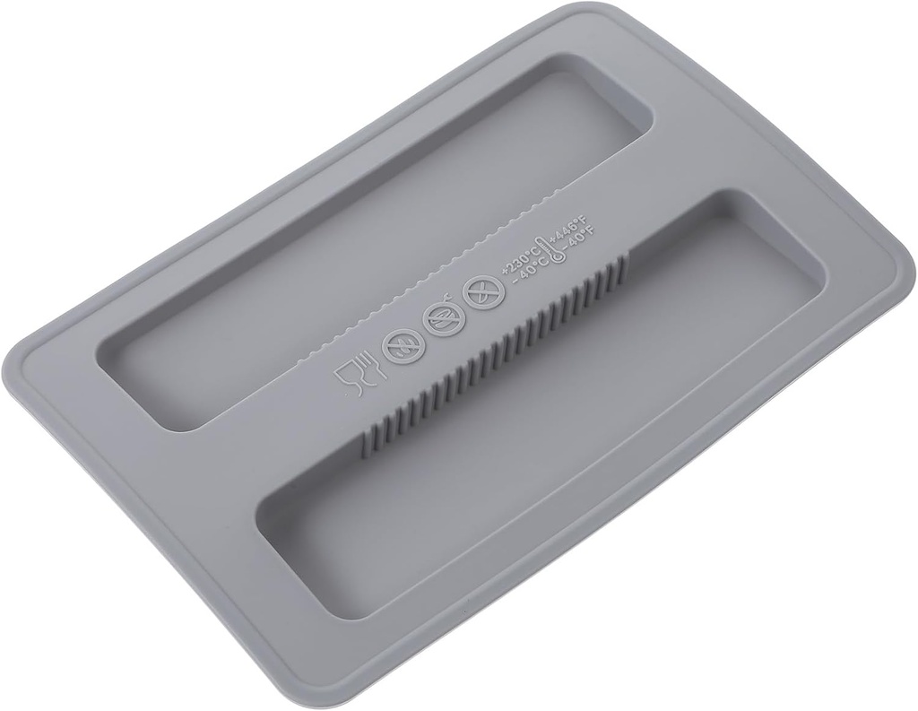 Toaster Cover, Grey Toaster Dust Covers, Silicone Toaster Lid, 6.2 × 10.2 in Bread Machine Cover, Bread Maker Top Cover, Sandwich Machine Part Accessories