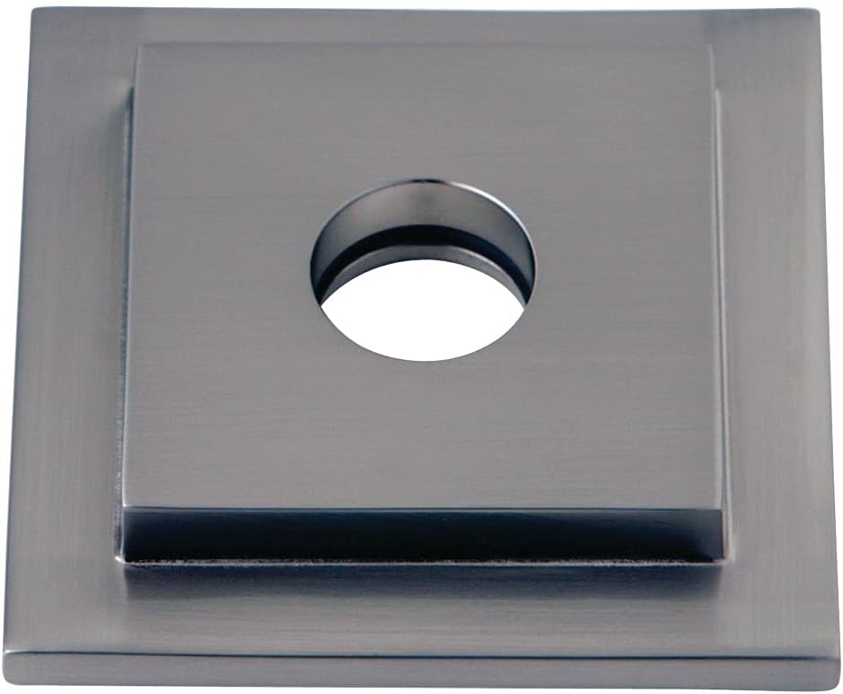Kingston Brass FLSQUARE8 Magellan Heavy Duty Square Solid Cast Brass Shower Flange, Brushed Nickel