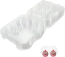 VALICLUD 10pcs Transparent Cupcake Boxes with Clear Lid Muffin Dessert Container Bakery Wrapping for Parties Events Food-grade Recyclable Storage