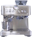 Kenmore Espresso Machine – Automatic Coffee Maker With Manual Tamper, Manual Cleaning, Milk Steamer & Frother, Bean Grinder, Make Professional Barista Style Cappuccino, Café Latte, Stainless Steel