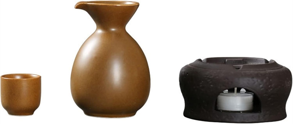 Sake Set of 6 Pieces Traditional Porcelain Crafts Wine Glass Set for Warm Sake Service Suitable for Families to Enjoy The Afternoon