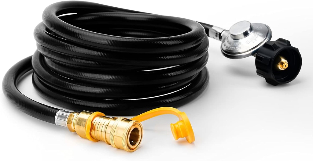 Stanbroil 12 ft Propane Regulator Hose with Standard 3/8" Quick Disconnect for Mr. Heater Big Buddy Indoor/Outdoor Heater