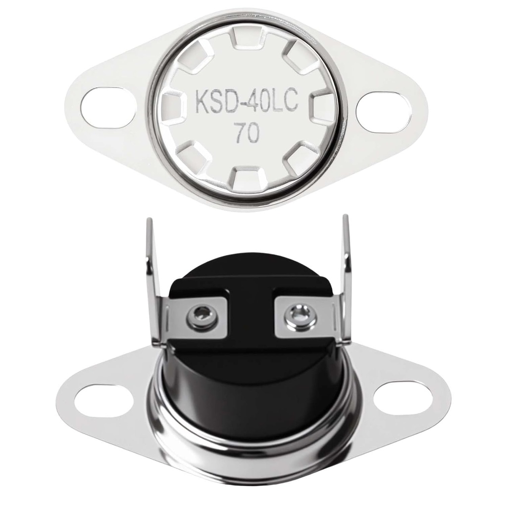 for KSD-40LC 70 Thermostat Thermal Fuse Switch for GE Microwave Oven, Normally Closed