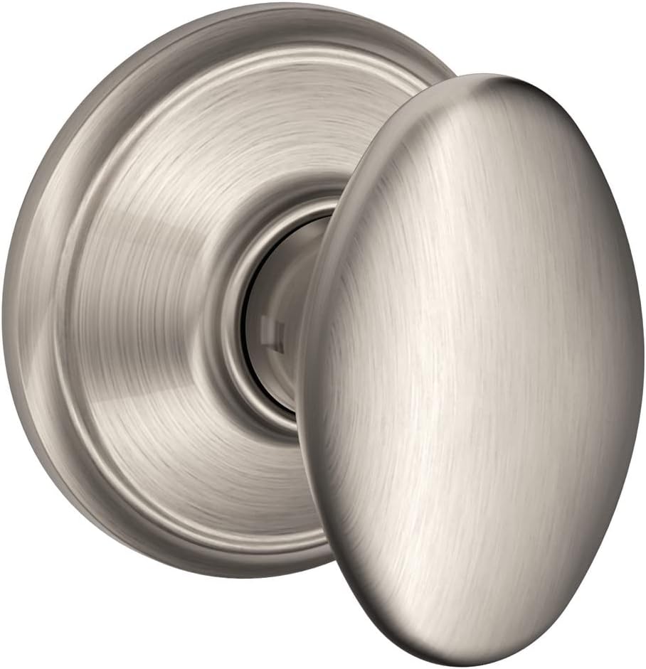 Schlage F10 V SIE 619 Sienna Door Knob, Hall & Closet Passage Lock, Satin Nickel