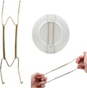 8 10 12 14 16Inch Plate Hangers for Walls Plate Dish Hangers Stainless Steel Decorative Invisible Plate Hangers Holder, Wall Hooks Home Decor (size:16in)
