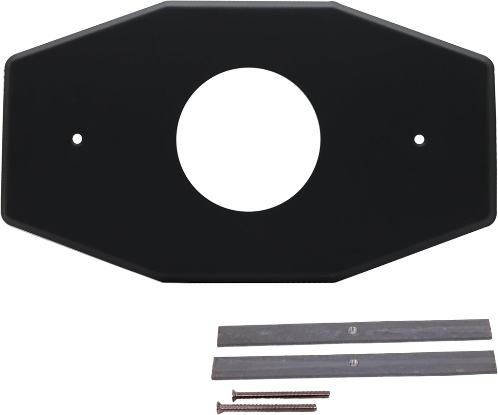 Westbrass One-Hole Remodel Plate for Mixet, Matte Black, D503-62, 13 in.